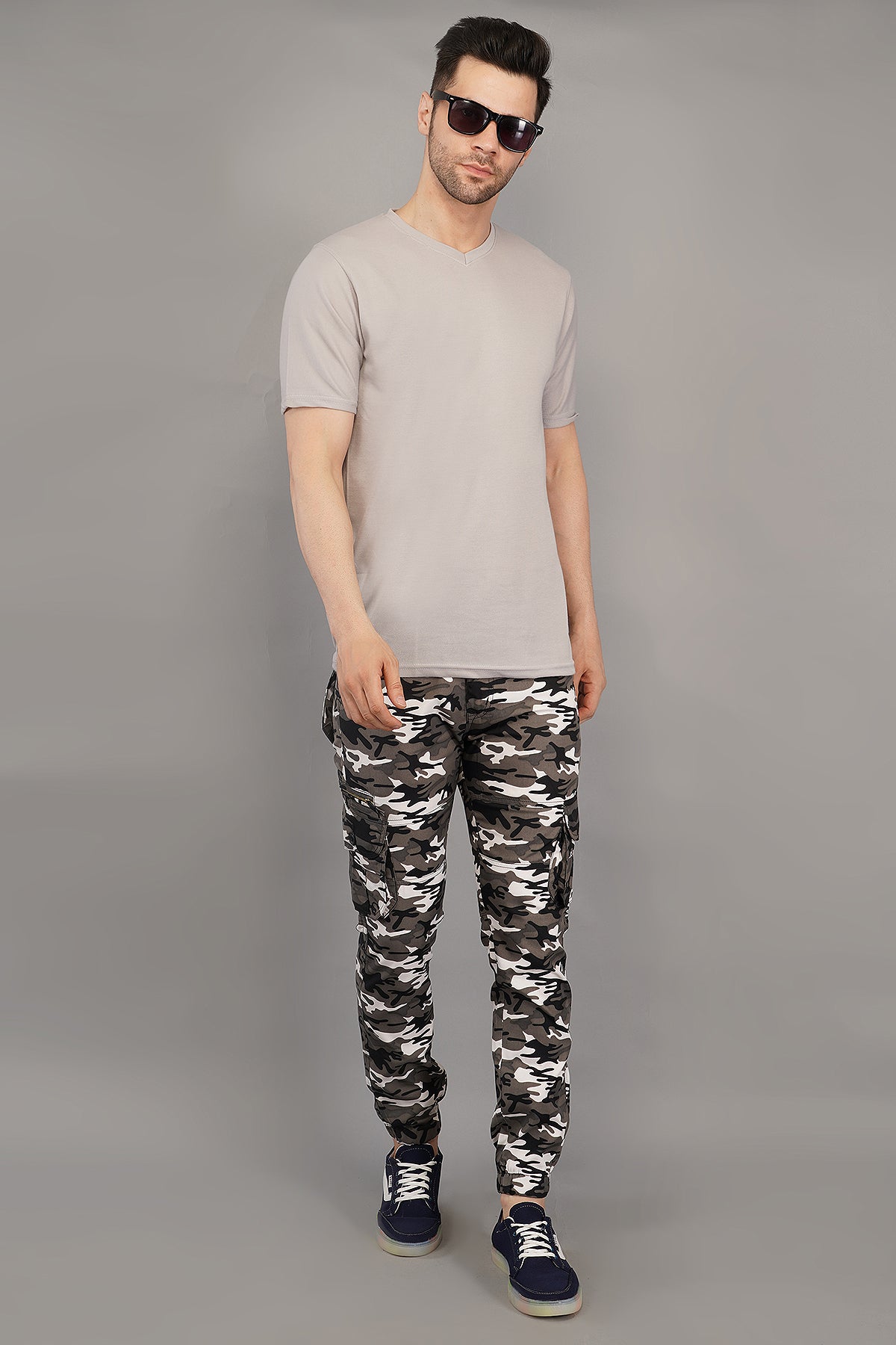 men multi-color jogger fit cargo pant  (CJ102)