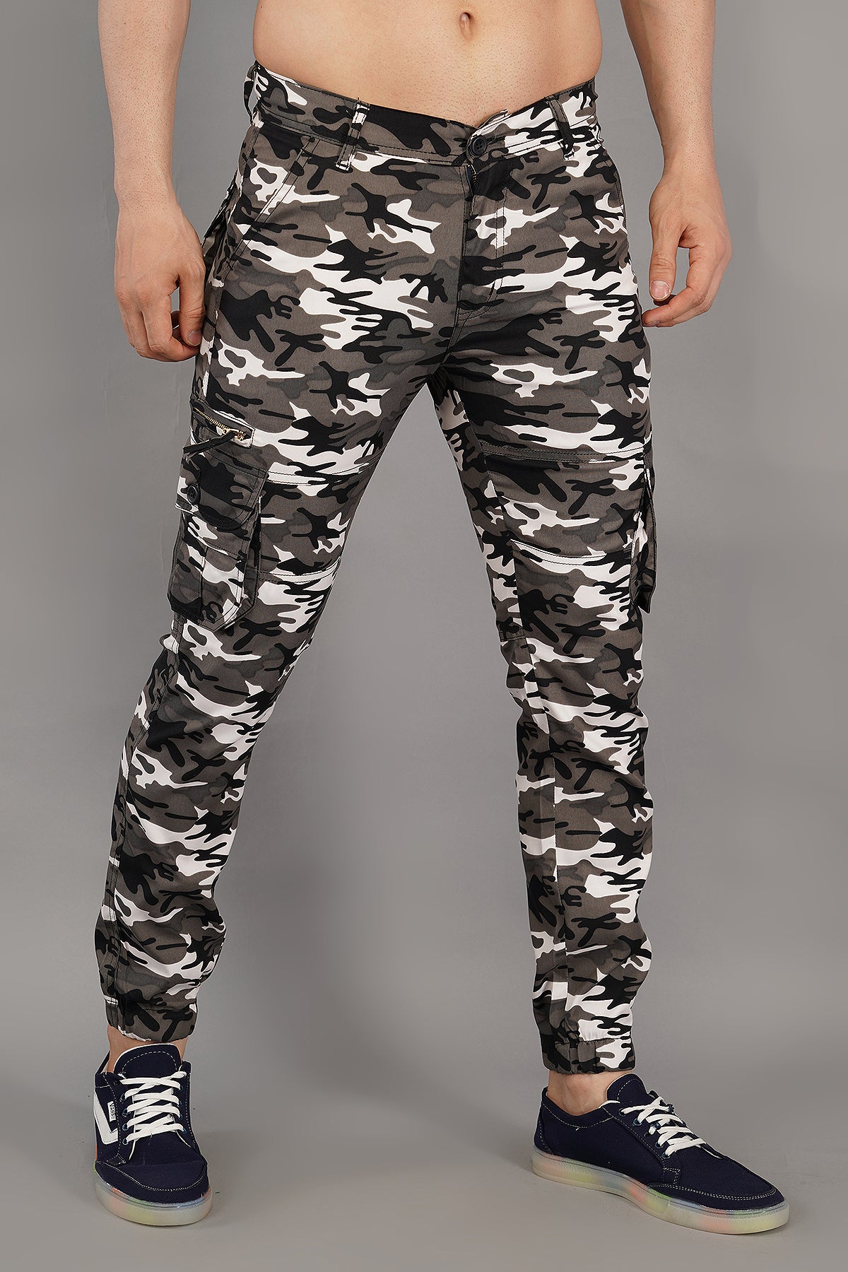 men multi-color jogger fit cargo pant  (CJ102)