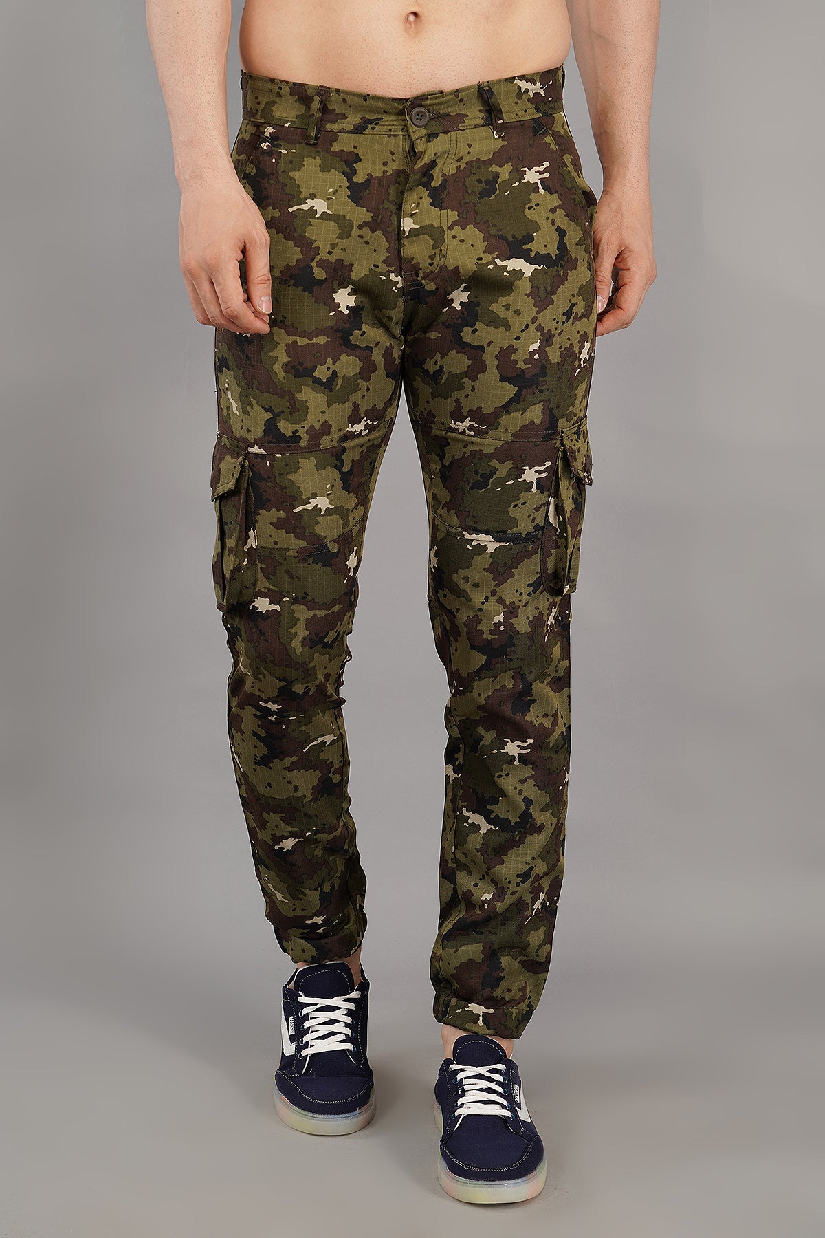 men multi-color jogger fit cargo pant  (CJ103)