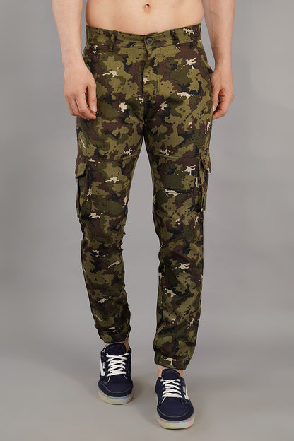 men multi-color jogger fit cargo pant  (CJ103)