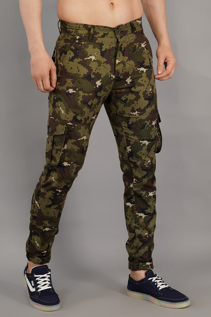 men multi-color jogger fit cargo pant  (CJ103)