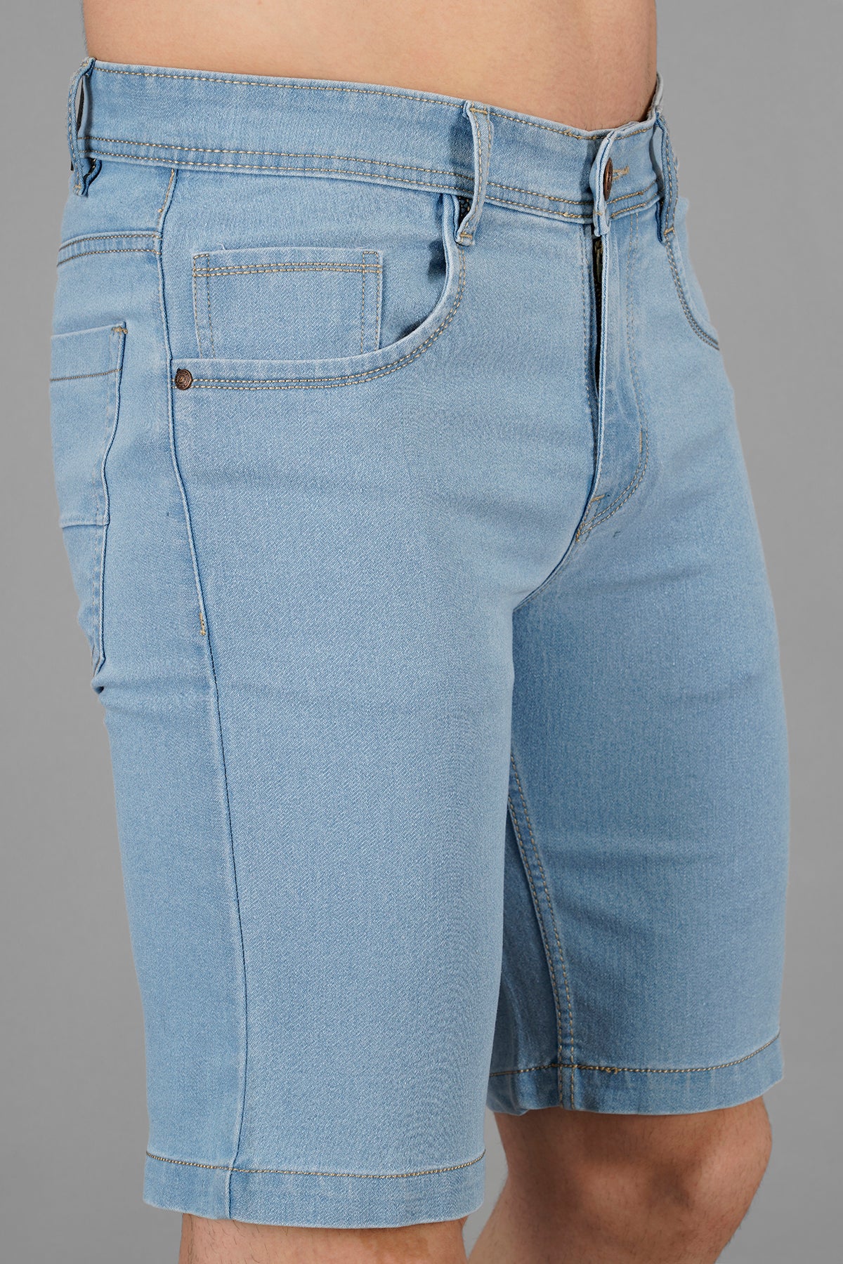 Men Basic Denim Shorts