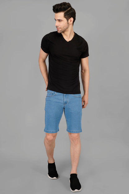 Men Basic Denim Shorts