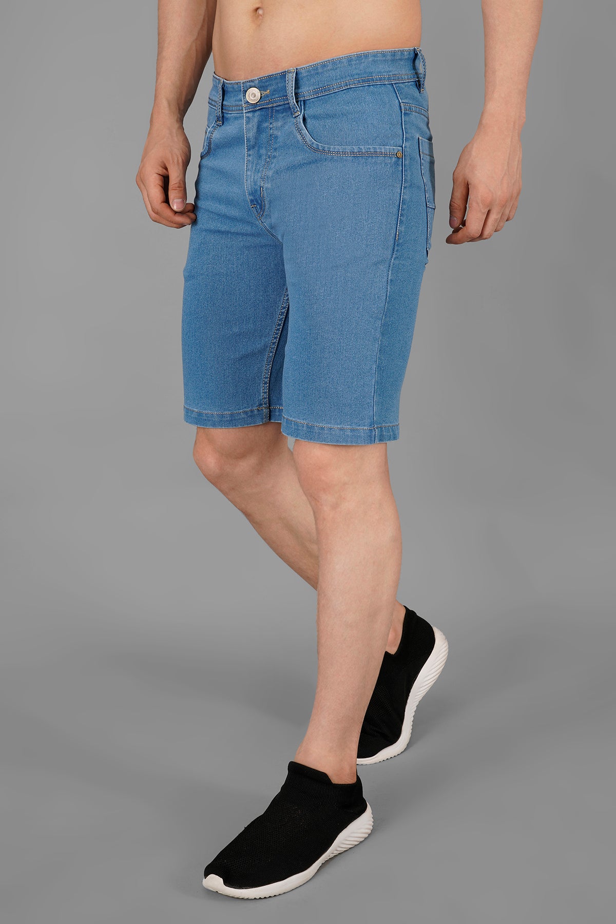 Men Basic Denim Shorts