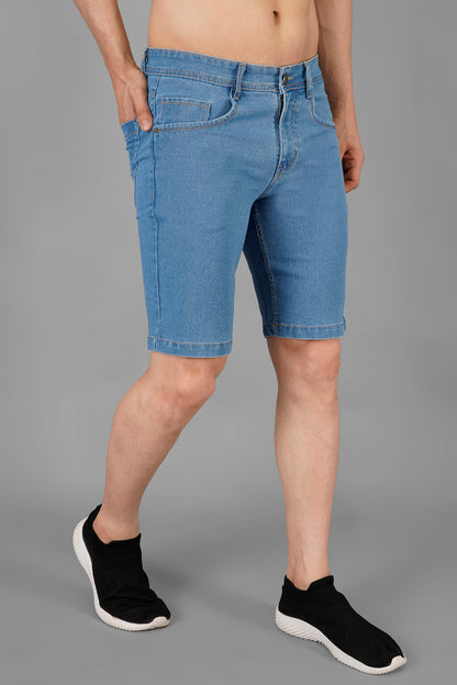 Men Basic Denim Shorts