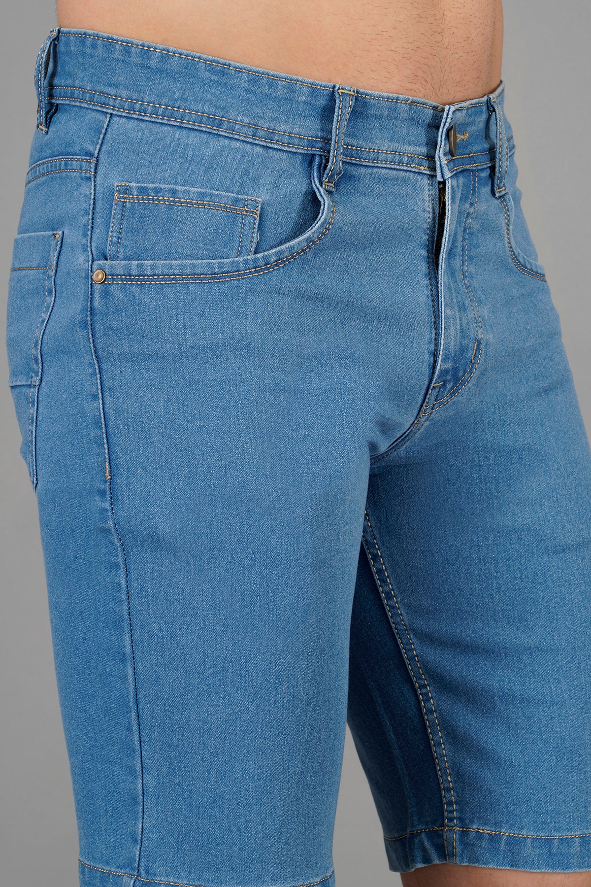 Men Basic Denim Shorts