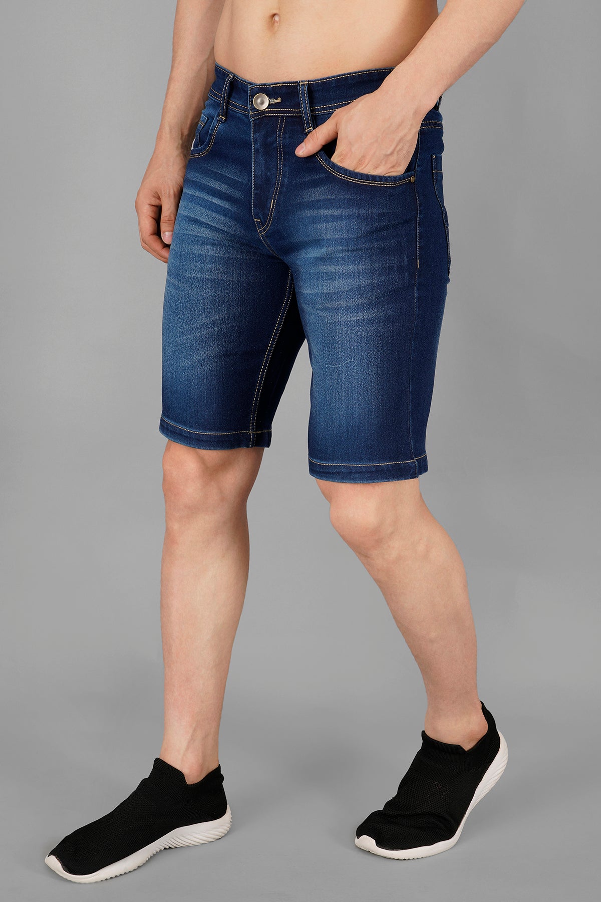 Men Denim Shorts ( 2001_Hardviskar )