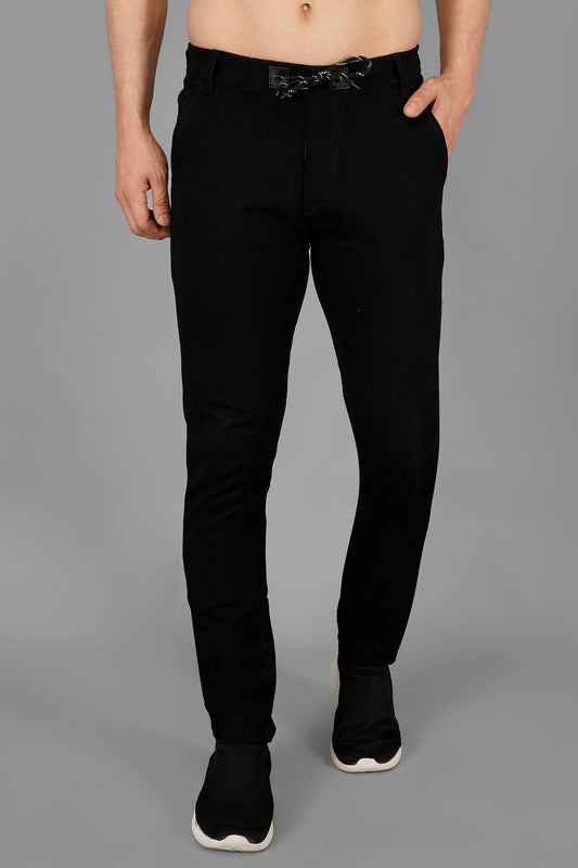 Men's Denim Jogger ( 3004_BLACK )